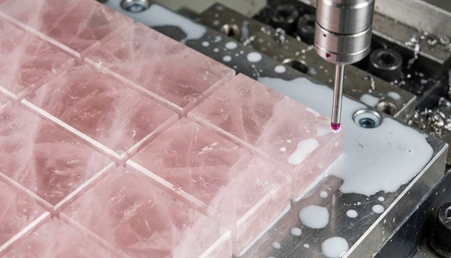 CNC cutting close-up