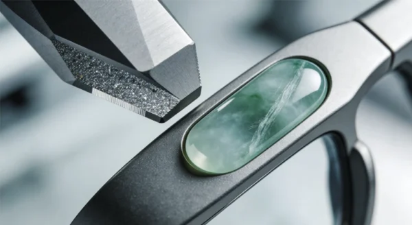 semi-precious stone inlays for smart glasses