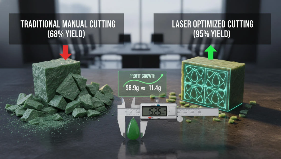 A Comparison of Yield Rates Between Haphazard Design and Meticulous Jade Processing