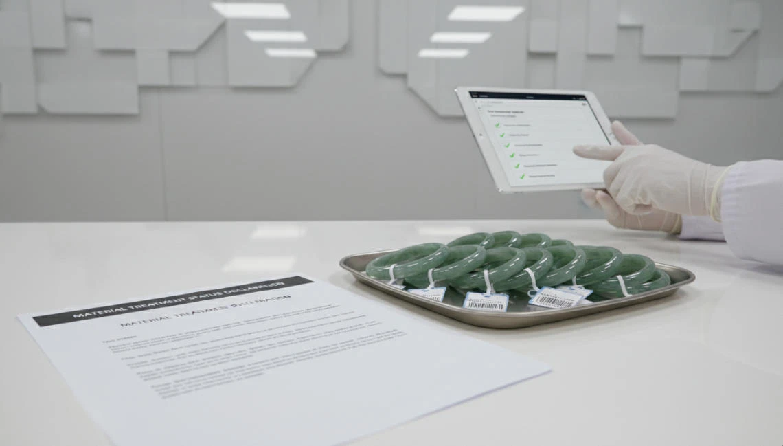 Explanation and Identification of Jade Dyeing Techniques in the Jade Processing Process 2 The Issue of Legitimate Dyeing of Artificial Jade
