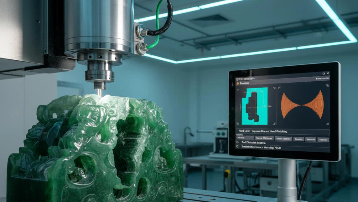 cnc jade process machine for jade undercutting