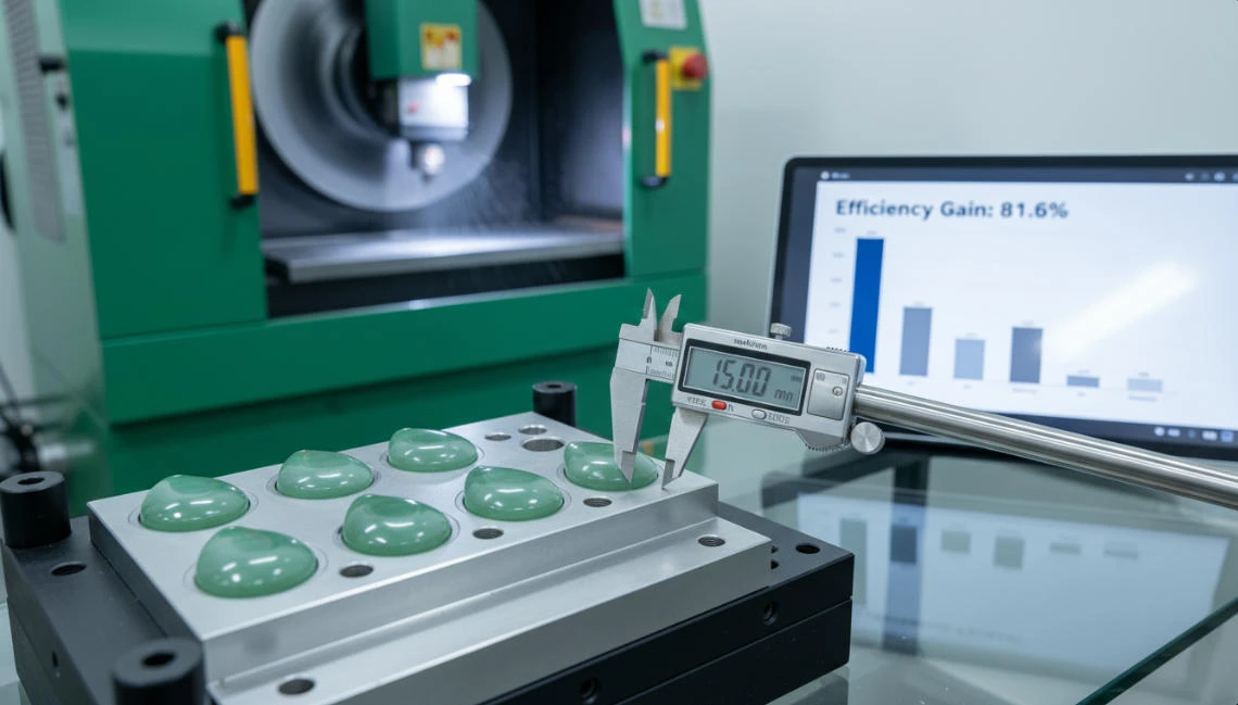 How the Jade Process With Shaping Machines and Molds Delivers Over 80% Production Efficiency 1 jade process shapping machine 0.82 Efficiency Gain