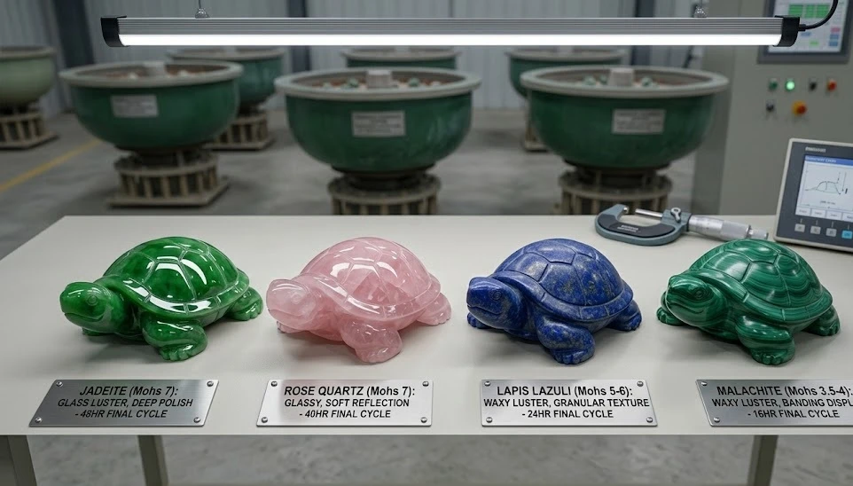 Tumbling Polish Gemstone: Full Process Parameters, Yield Control 5 tumbling polish time for different gemstones